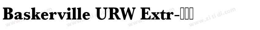 Baskerville URW Extr字体转换